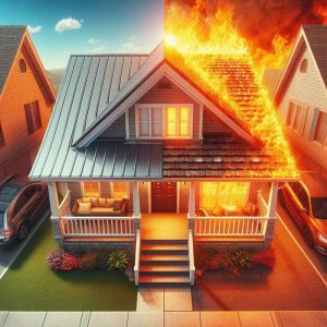 Fire Resistance of Metal Roof vs. Shingles in Hot Climate